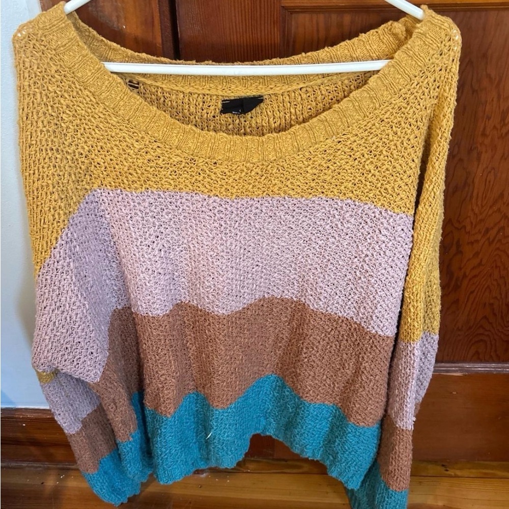 Colorful Striped Women's Sweater